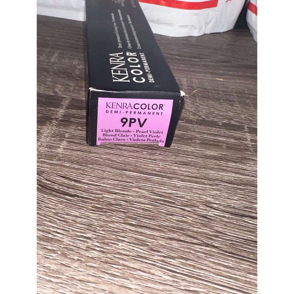 Kenra Color Demi-Permanent Coloring Creme 9PV Light Blonde Pearl Violet hair